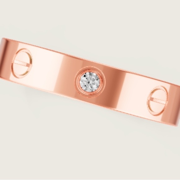 - LUXURY SCREW RING DIAMOND LOVE BAND RING - Picture 7 of 13